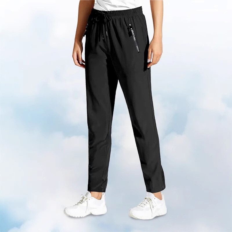 Summer Thin Ice Silk Sports Pants for Men, Quick-Dry Pants with Zipper Pockets, Straight-Leg Joggers, Plus-Size Men's Running Pants Summer Thin Ice Silk Sports Pants for Men, Quick-Dry Pants with Zipper Pockets, Straight-Leg Joggers, Plus-Size Men's Running Pants