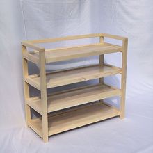 跨境实木鞋架置物架展示架