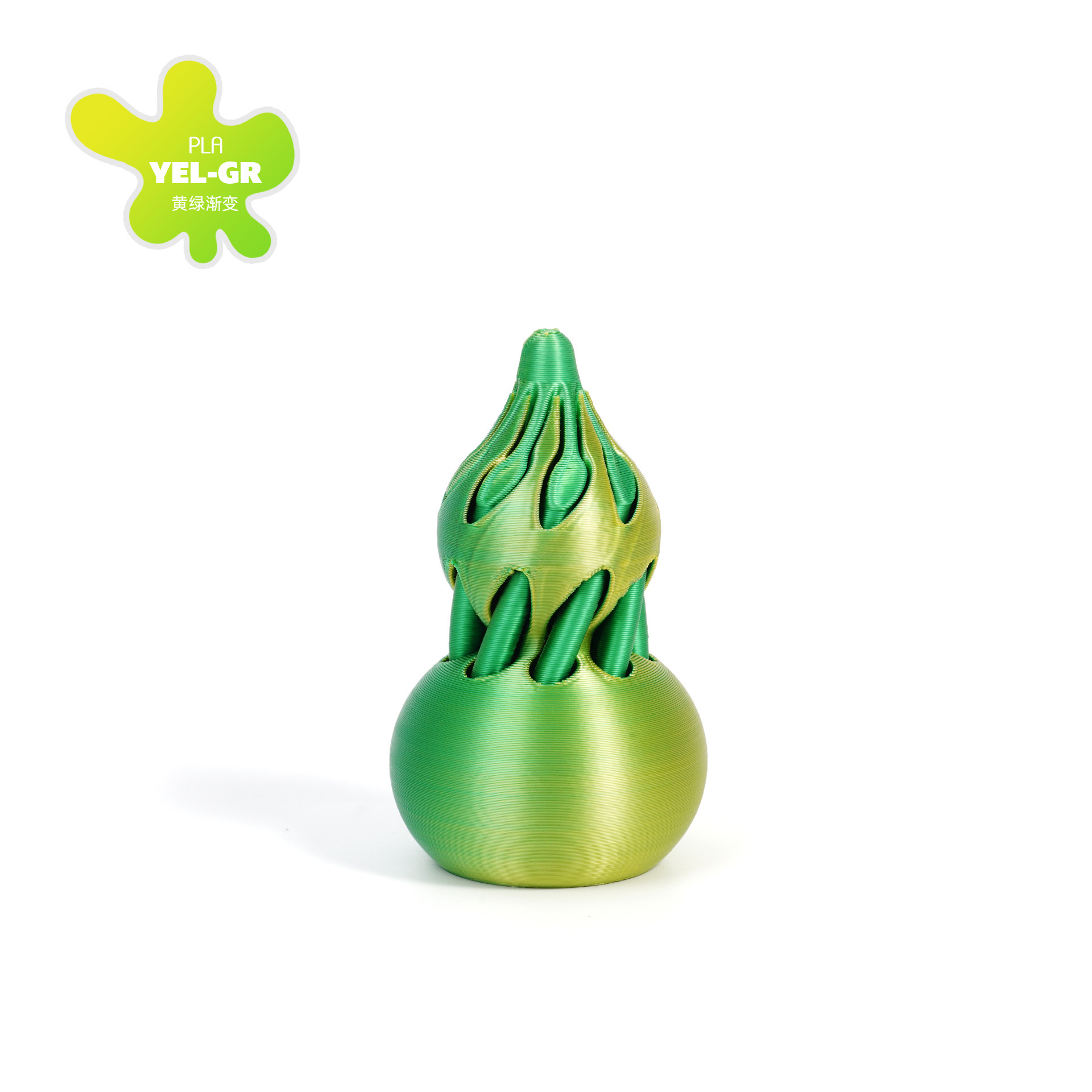 Impresión transfronteriza 3D calabaza descompresora espiral espiral descompresora artefacto regalo ornamentos de punta de dedo de dos colores vórtice juego