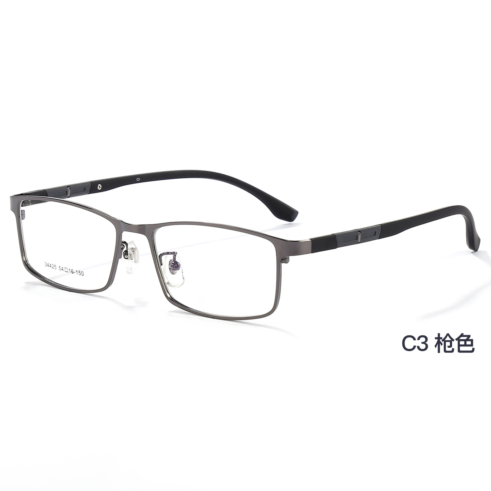 Marco de los vidrios de los hombres de la élite, color exquisito, vidrios de acero plásticos del lleno-marco, vidrios de electrochapado del vacío, venta al por mayor de Danyang