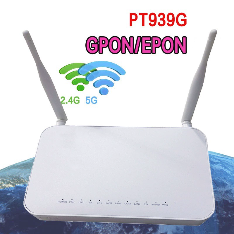 Новая антенна PT939G 2 \ 4 Английская машина внешней торговли WIFI 2,4G и 5G EPON GPON Xpon ONU