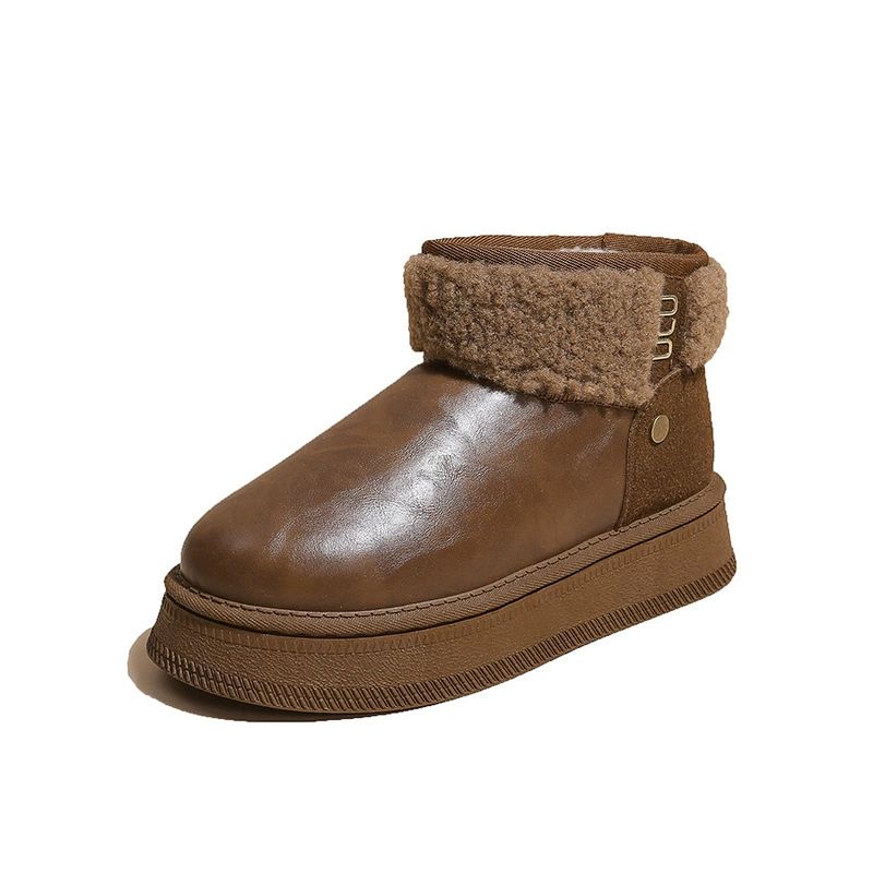 若纪 Warm winter boots, universal shoes for leisure