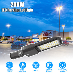 Cross-Border Supply of 200W/300W Led Shoe Box Lighting, American-Style High-Brightness Street Lights, Parking Lot Lights, Football Field Lights