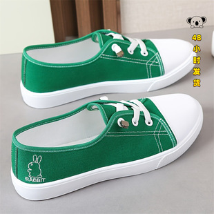 H 64887 Women's Low Top Flat Canvas Shoes Ůʽ�͎�ƽ�׷���Ь