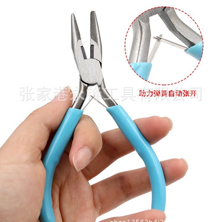 YF铬钒钢Cr_V 4.5寸尖头迷你尖嘴钳斜口钳钢丝钳diy手饰钳子