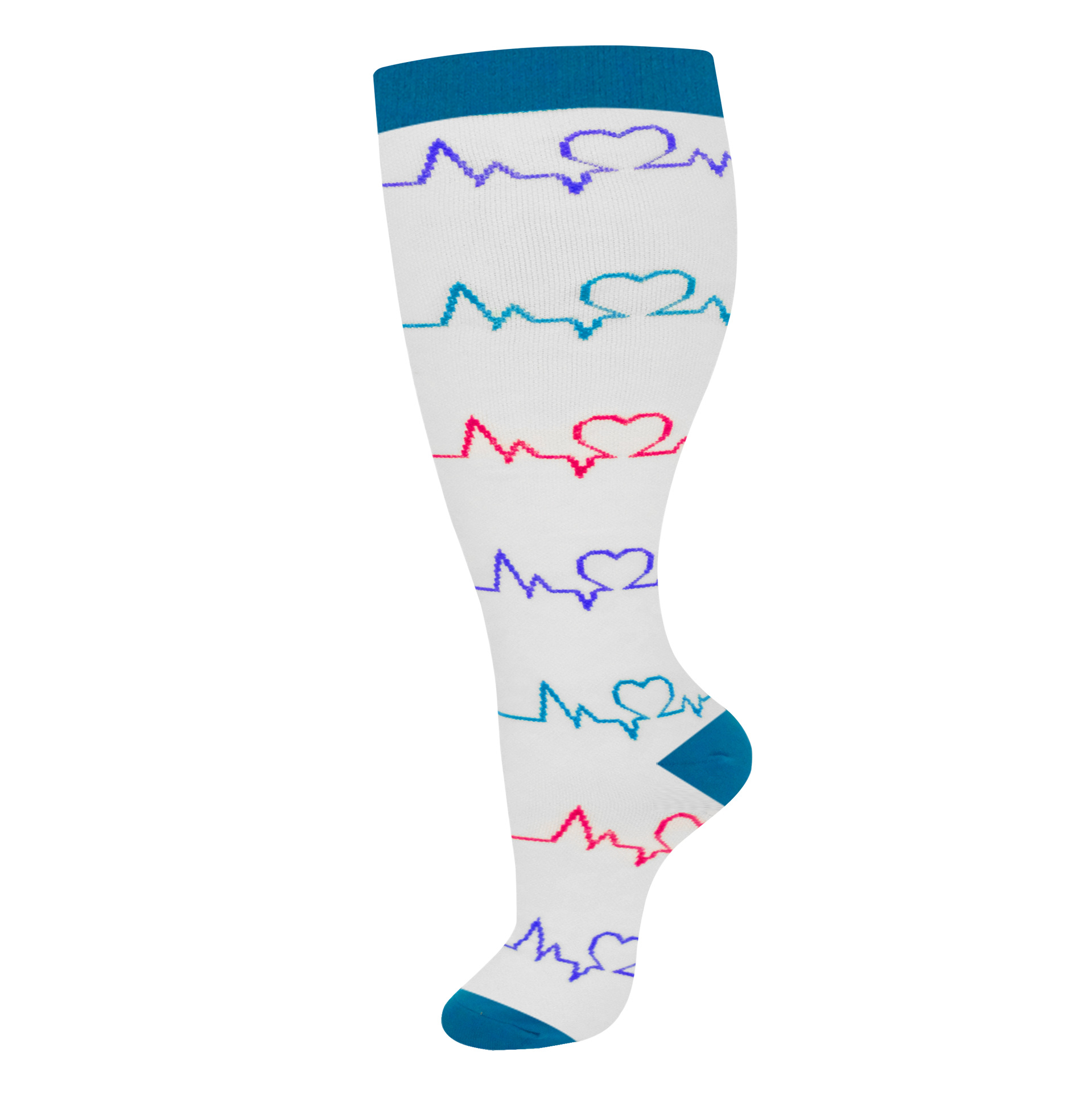 살찌는 흰색 심전도