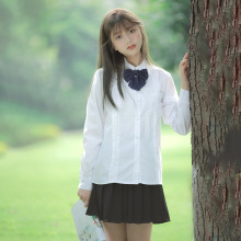 jk制服日系学院风班服校服套装中学生高中生风琴褶长袖衬衫女秋季