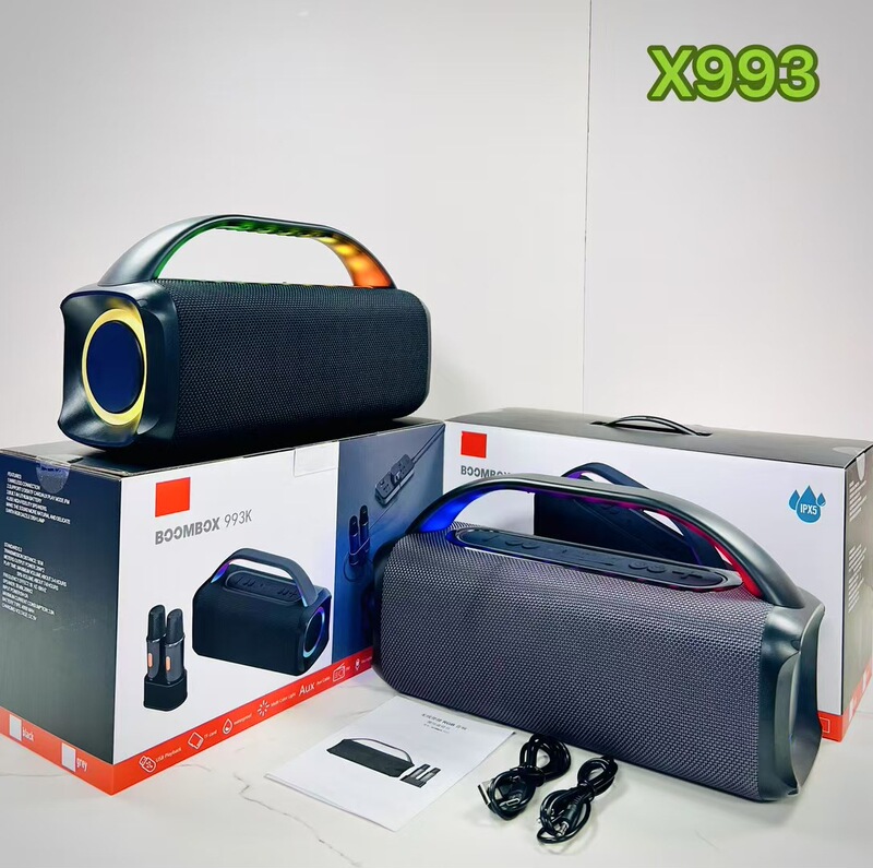 BOOMBO クロスボーダー X993 プライベートモデル Bluetooth スピーカー屋外ポータブル RGB カラーライトサブウーファー 30 ワットハイパワーオーディオ|undefined