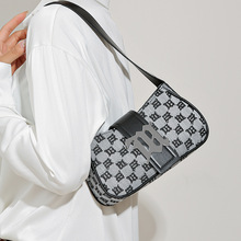 千禧辣妹腋下包女2023秋冬新款高级感法棍包时尚休闲手提单肩包潮