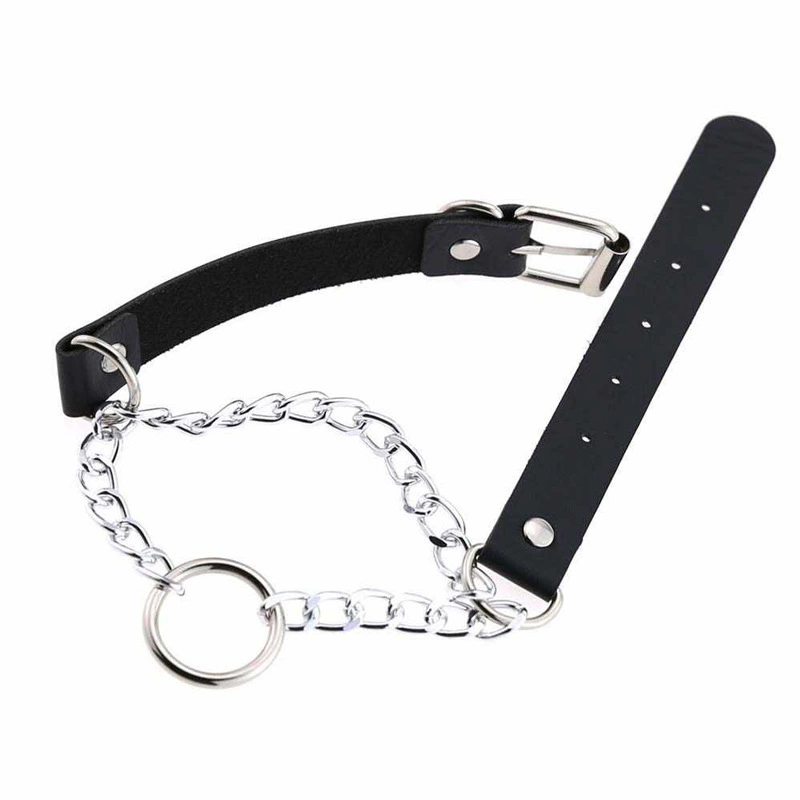Fashionable polyurethane ring, choker, necklace, chain, European style, punk style
