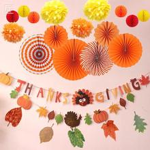 Thanksgiving decorations turkey pumpkin harvest banner羳