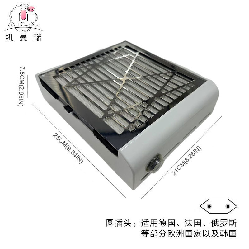 Aspirador de uñas transfronterizo Máquina de polvo de uñas japonesa 80w filtro de alta potencia para uñas aspiradoras extraídas