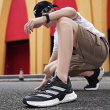 加工定制休闲鞋超轻运动健身情侣鞋男士爆米花减震跑步透气运动鞋