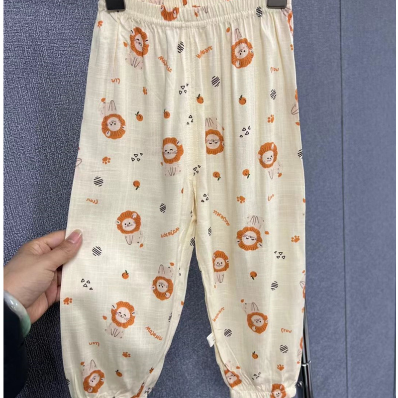 Aqitong summer cropped anti-mosquito pants factory inventory loss clearance processing running volume children's clothing supply wholesale