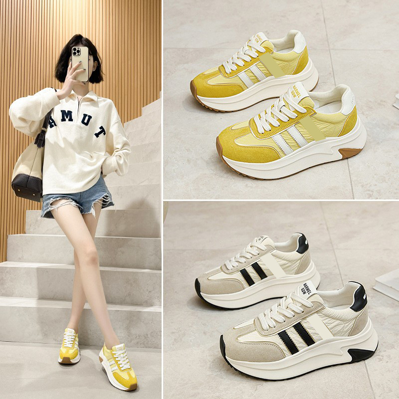 Thick-Soled Forrest Gump Shoes for Women 2026 New Style Height-Increasing Sports Casual Shoes Versatile German Training Shoes Small Sizes 313233