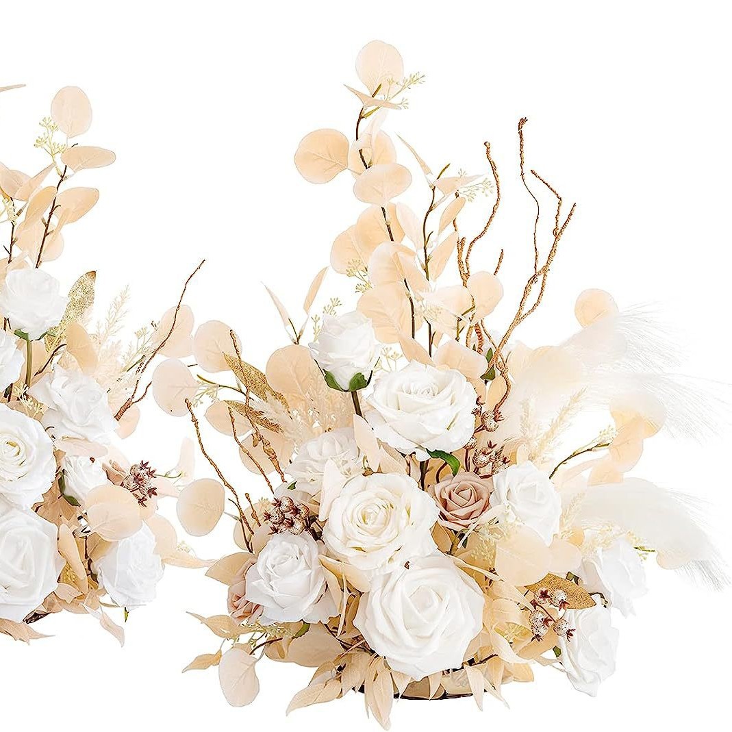 Amazon suministro directo de fábrica fiesta Festival la boda chimenea pasillo arco entrada decoración Fondo flor artificial ajuste