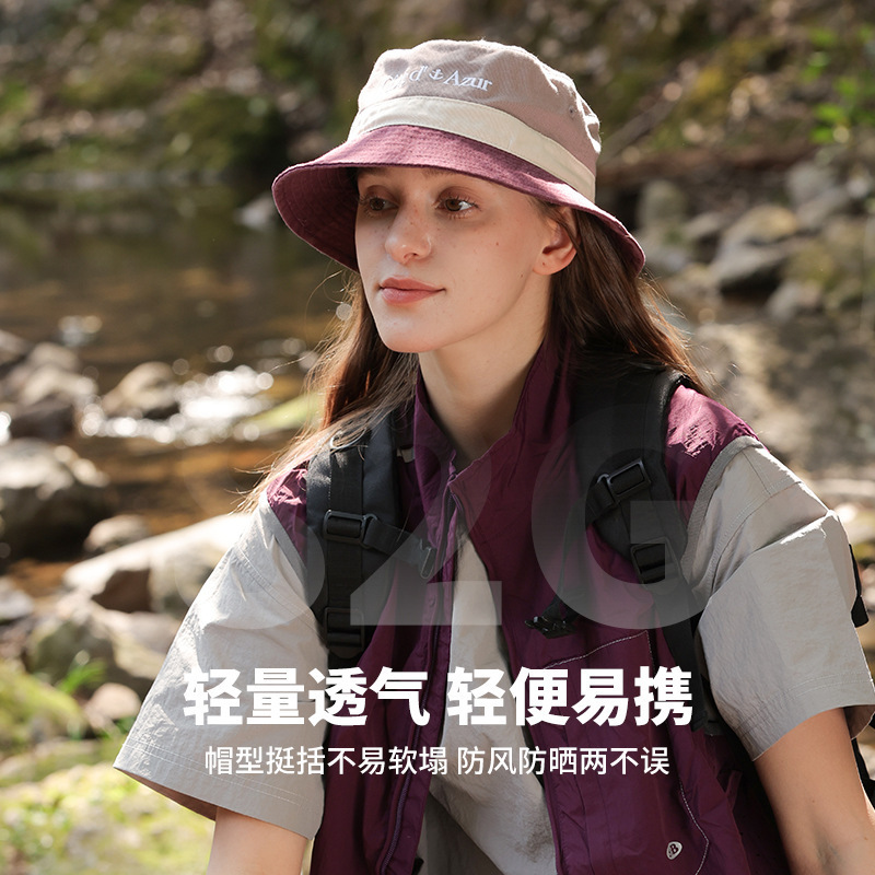 日本製アウトドアフィッシャーマンハット女性用軽量通気性サンハット抗UVハイキング速乾性バックルサンプロテクションハイキングハット|undefined