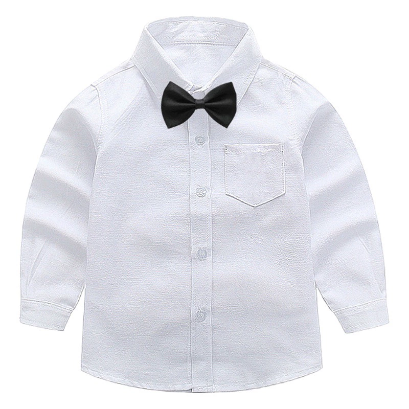 Белая рубашка для мальчиков Белая рубашка Детская белая рубашка Белая школьная форма