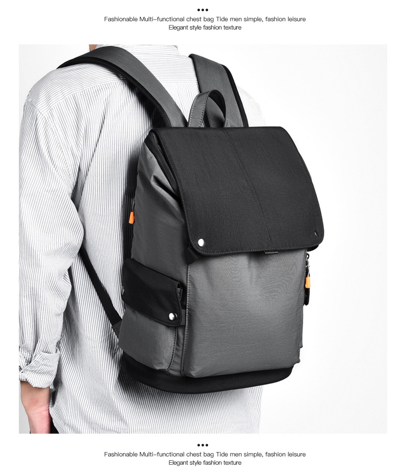 New Business Men's Computer Bag Backpack Casual Fashion Travel Bag Men's Backpack display picture 16