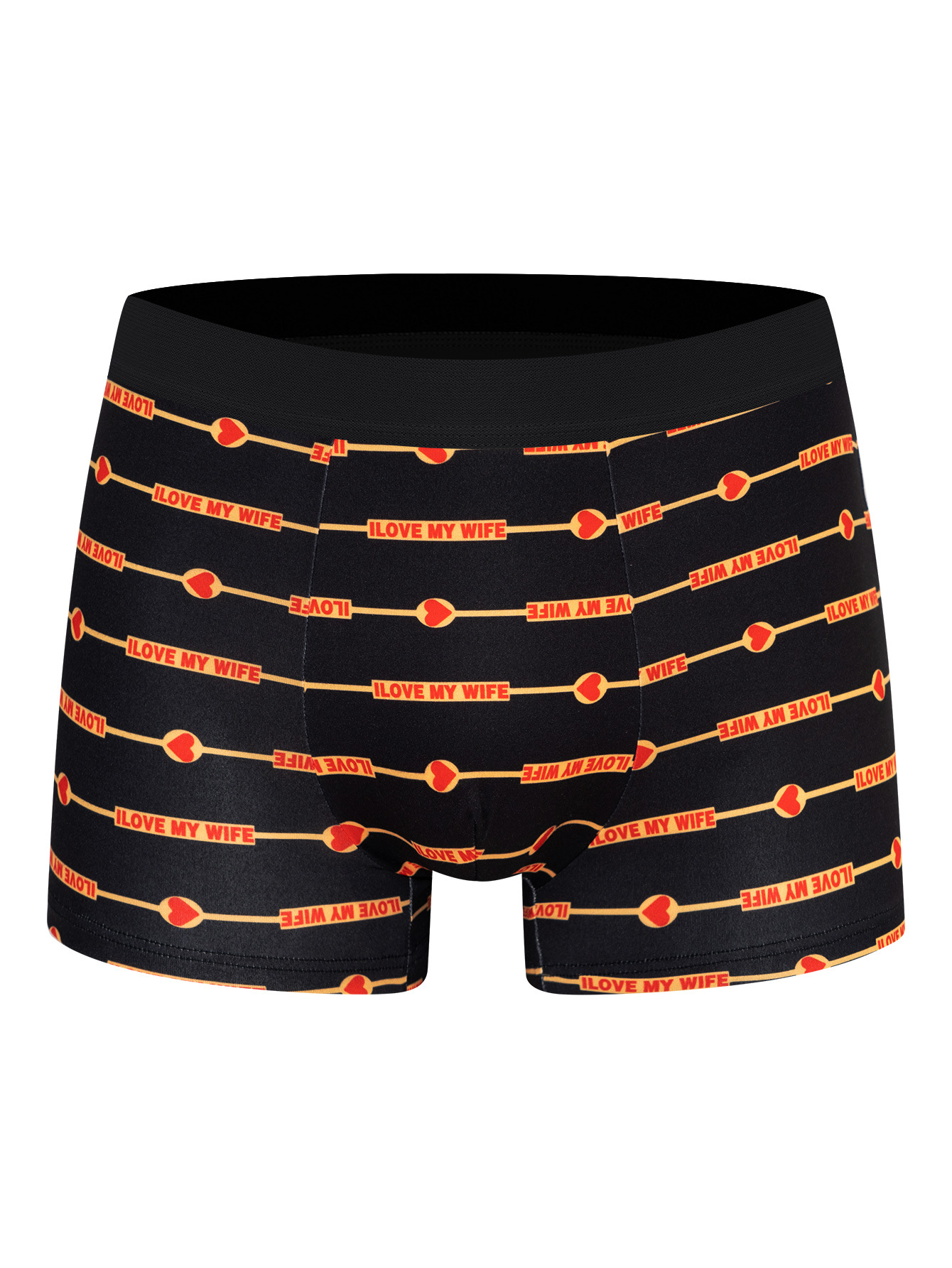 Boxers respirants pour hommes, taille mi-haute, imprimés, en coton et polyester, pour un confort décontracté au quotidien_voghion.com