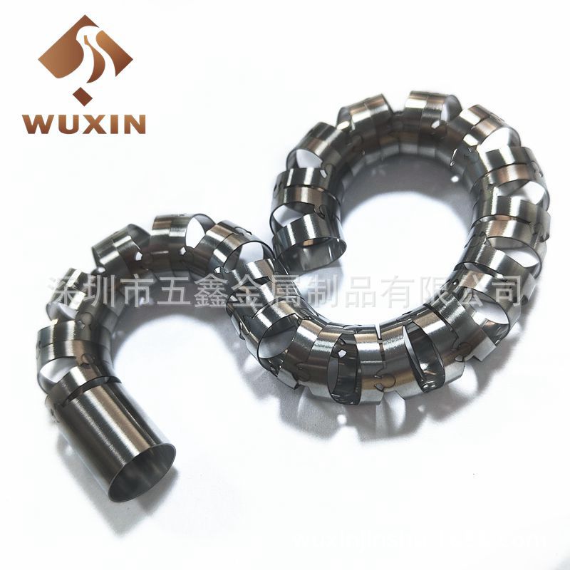 不锈钢精密切割双向四向内窥镜蛇骨管 软镜压铆蛇骨 柔性蛇骨管