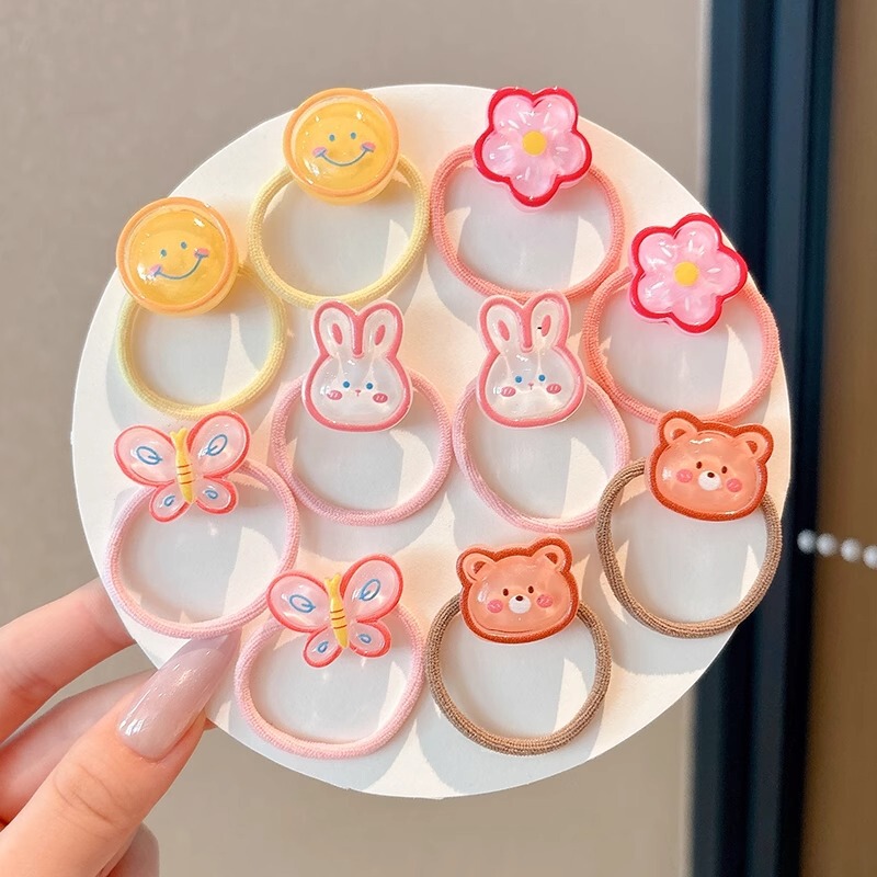 子供のかわいい花のヘアロープヘッドバンド女の子三つ編みゴムバンドヘアアクセサリー女の赤ちゃん高弾性ヘアバンドヘッドバンド|undefined