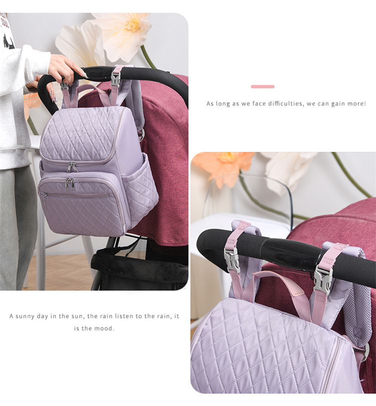 New multi-functional milk storage and heat preservation mom and baby bag for going out, large-capacity storage, lightweight dry and wet separation mom bag undefined