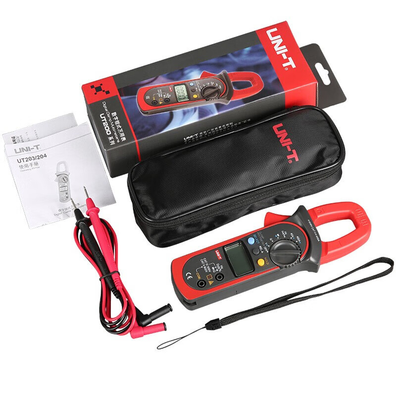 UID UNI-T UT203 AC / DC medidor de pinza digital medidor de pinza multímetro de medición de galvanómetro 400