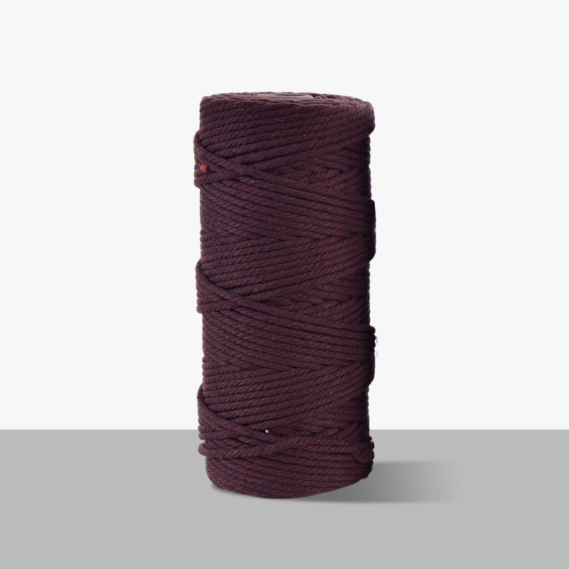 3mm cuerda de algodón colorido diy hecho a mano 4mm cuerda de tapiz cuerda tejida 5mm regalo cuerda de algodón decorativa cuerda de sombrero al por mayor