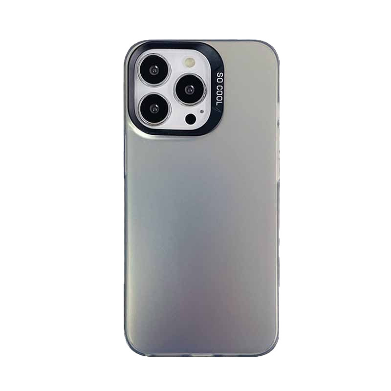 IMD カラーシルバーケース iPhone17pro 携帯電話ケース Apple 13/14 シンプルハードケース 15 つや消し 12/11|undefined