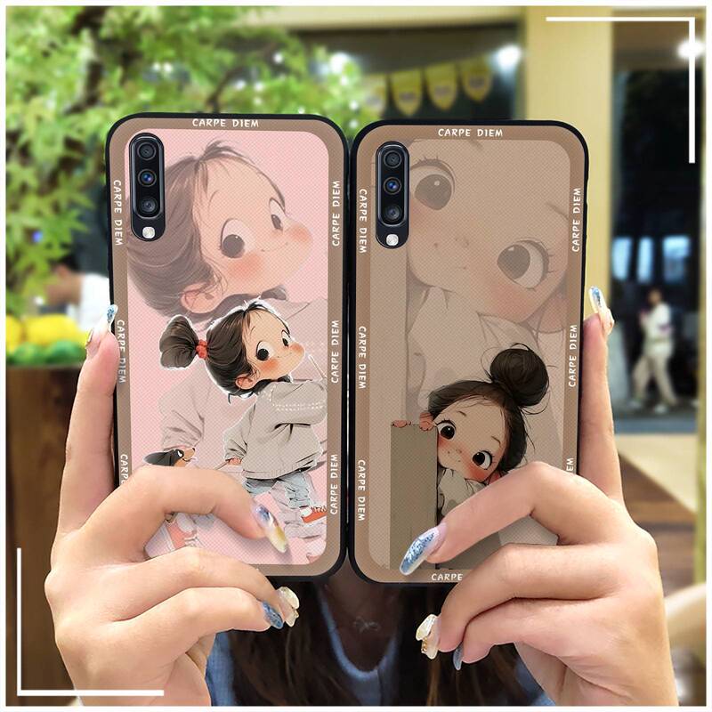 Suitable for Samsung Mobile Phone Cases, Textured, Unisex, Couple Style, Personalized, Creative, Dustproof, Solid Color, Cartoon, Fun Silicone Cp
