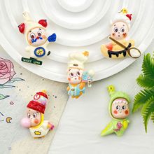卡通圣诞星星人萌粒树脂配件diy手工发夹手机壳钥匙扣冰箱贴材料