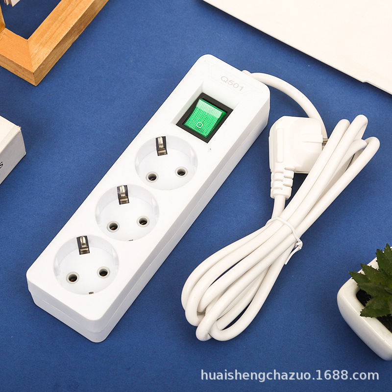 红绿摇头开关可选欧式欧孔欧洲俄罗斯外贸插座中性袋装