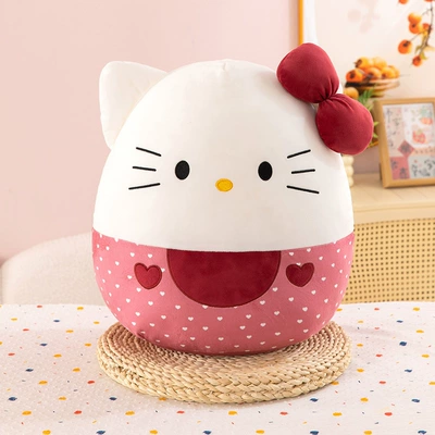 Oyuncaq yastıqlar: Pillow Doll Gift - round-kt-cat-pillow-30cm