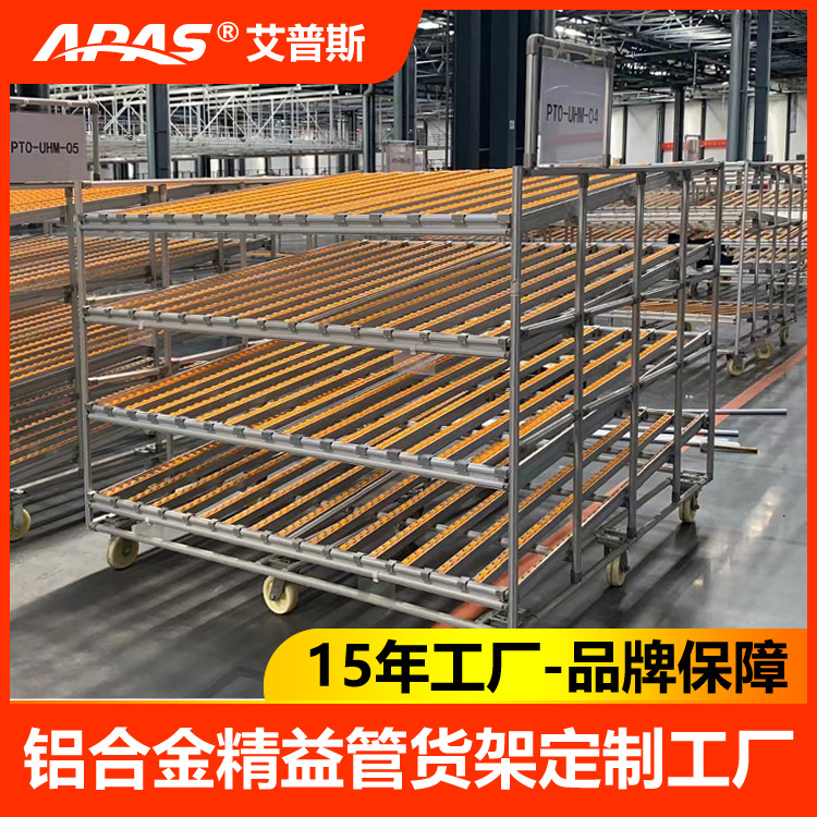 移动货架,精益管货架,铝合金线棒货架,现货供应,天津货架厂家