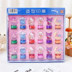 Sanrio Children's & Student Cartoon-Design Acrylic Shaped Journal Stamp—Encouragement Stamps for Kindergarten Teachers