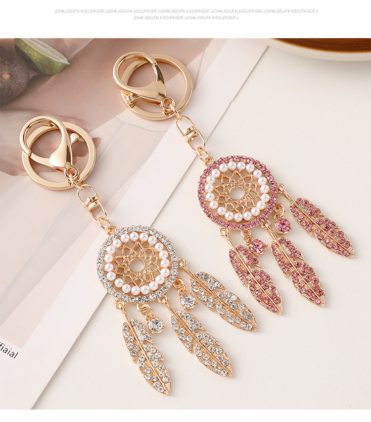 Daily Occasion Alloy Material European Style Dreamcatcher Alloy Women's Bag Pendant Keychain
