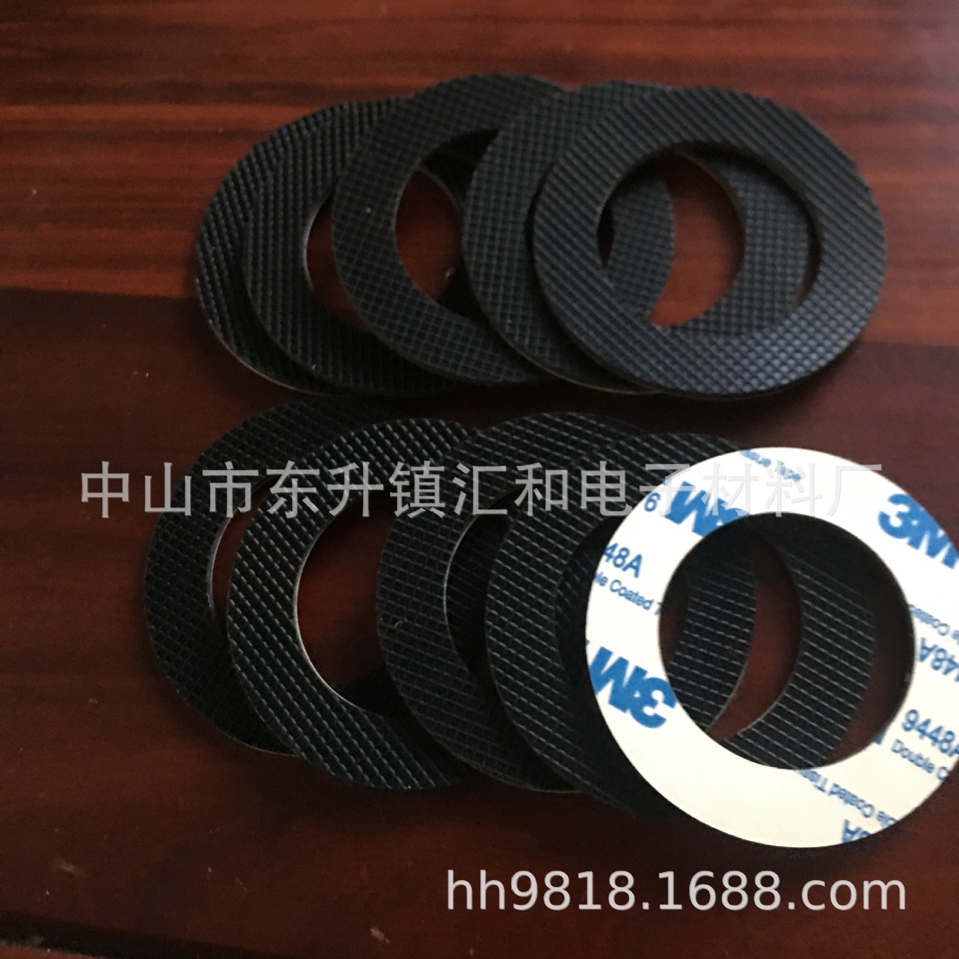 黑色网格纹橡胶垫电器家具防滑脚垫背胶自粘硅胶垫片任意尺寸定制