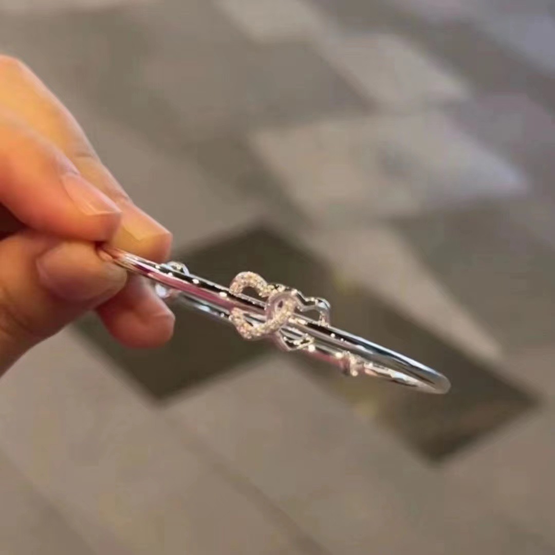 Pulsera de amor de corazón a corazón doble corazón Push-Pull pulsera ajustable ins dulce diseño de nicho para novias de novia