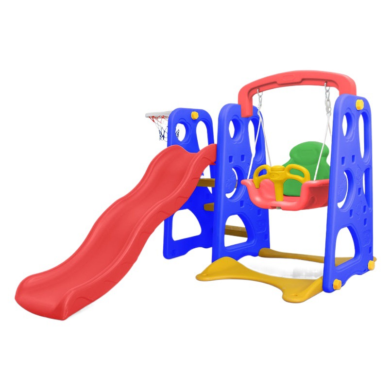 Diapositiva al aire libre pequeño jardín de infantes diapositiva al aire libre niños gran combinación de columpio multifuncional niños diapositiva