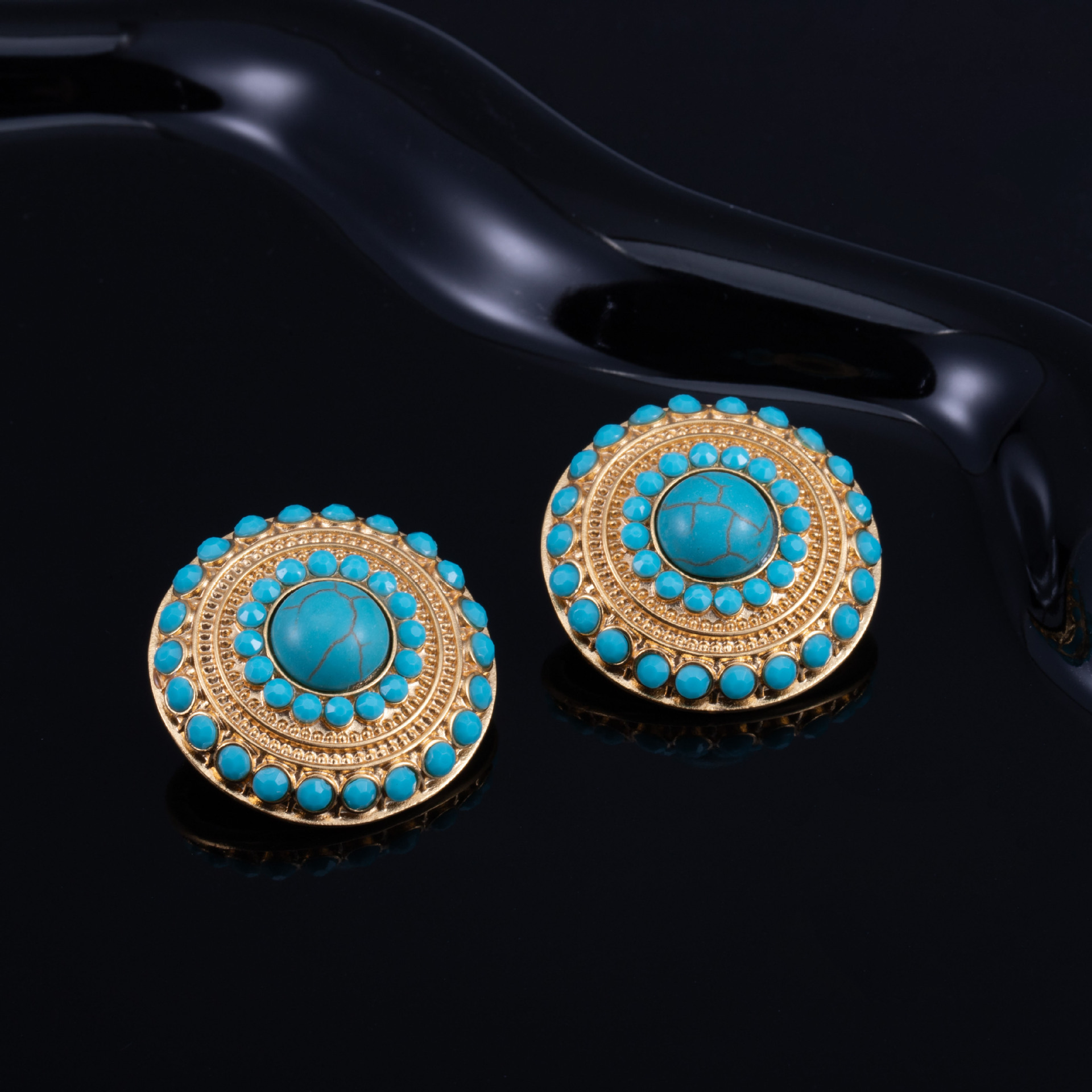 Copper Gold Color  Earring