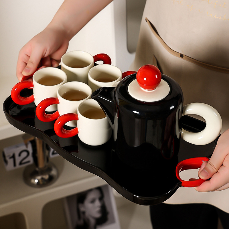 Fábrica directa de acuario de cerámica conjunto de tazas de agua de sala de estar caseras de alto valor de marca de tazas caja de regalo de mudanza de casa