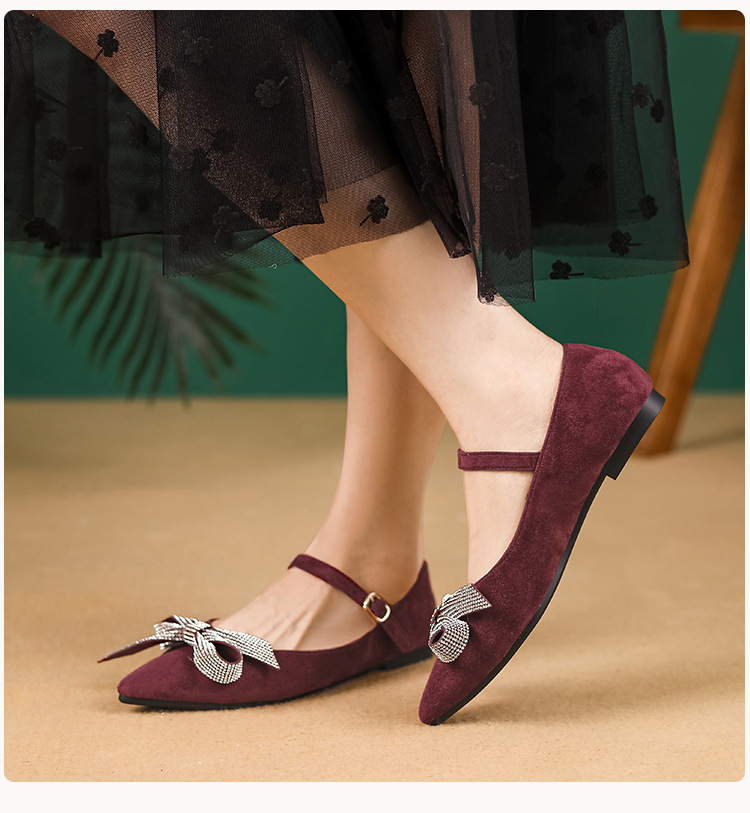 Women's Casual Solid Color Point Toe Flats display picture 5