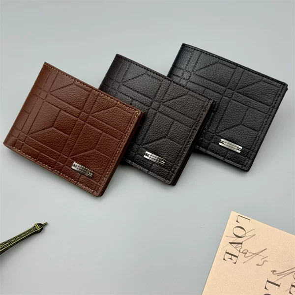 Cross-Border Hot-Selling Wallet Men's Korean Fashion Simple Large-Capacity Foreign Trade Wallet Amazon Hot-Selling Factory Direct Supply