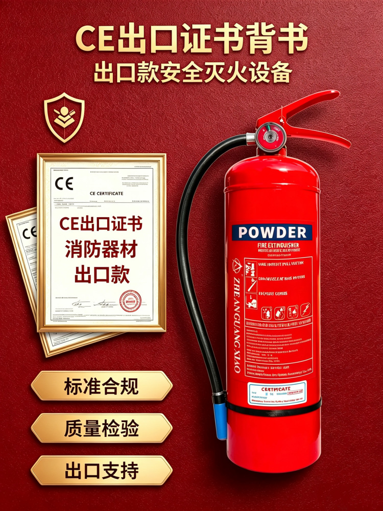 Dry powder fire extinguisher, English fire extinguisher, household portable fire extinguisher, car-mounted dry powder fire extinguisher, vehicle fire extinguisher, CE certified for export