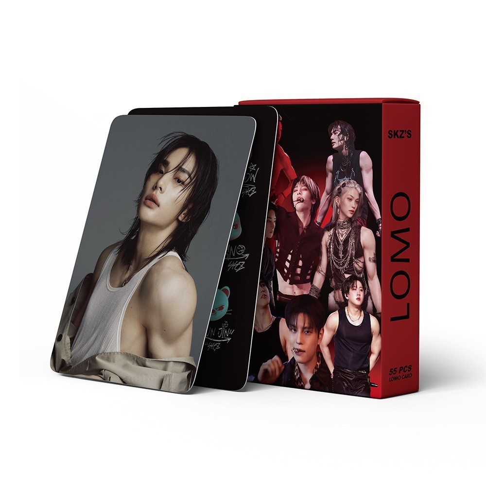 Cadena total, una gran cantidad de stock, 55 hojas de tinta BT SK IVE ATEEZ KPOP, estrellas coreanas alrededor de LOMO