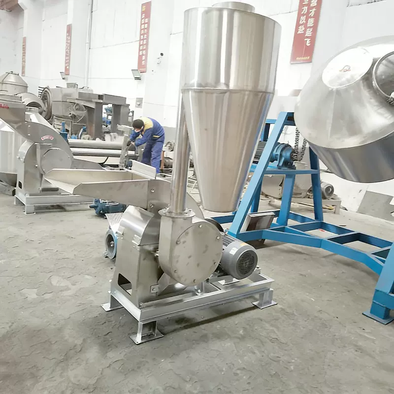 结块石膏工业盐破碎机香砂仁五彩虾片粉碎机乳酸钙化工原料打粉机