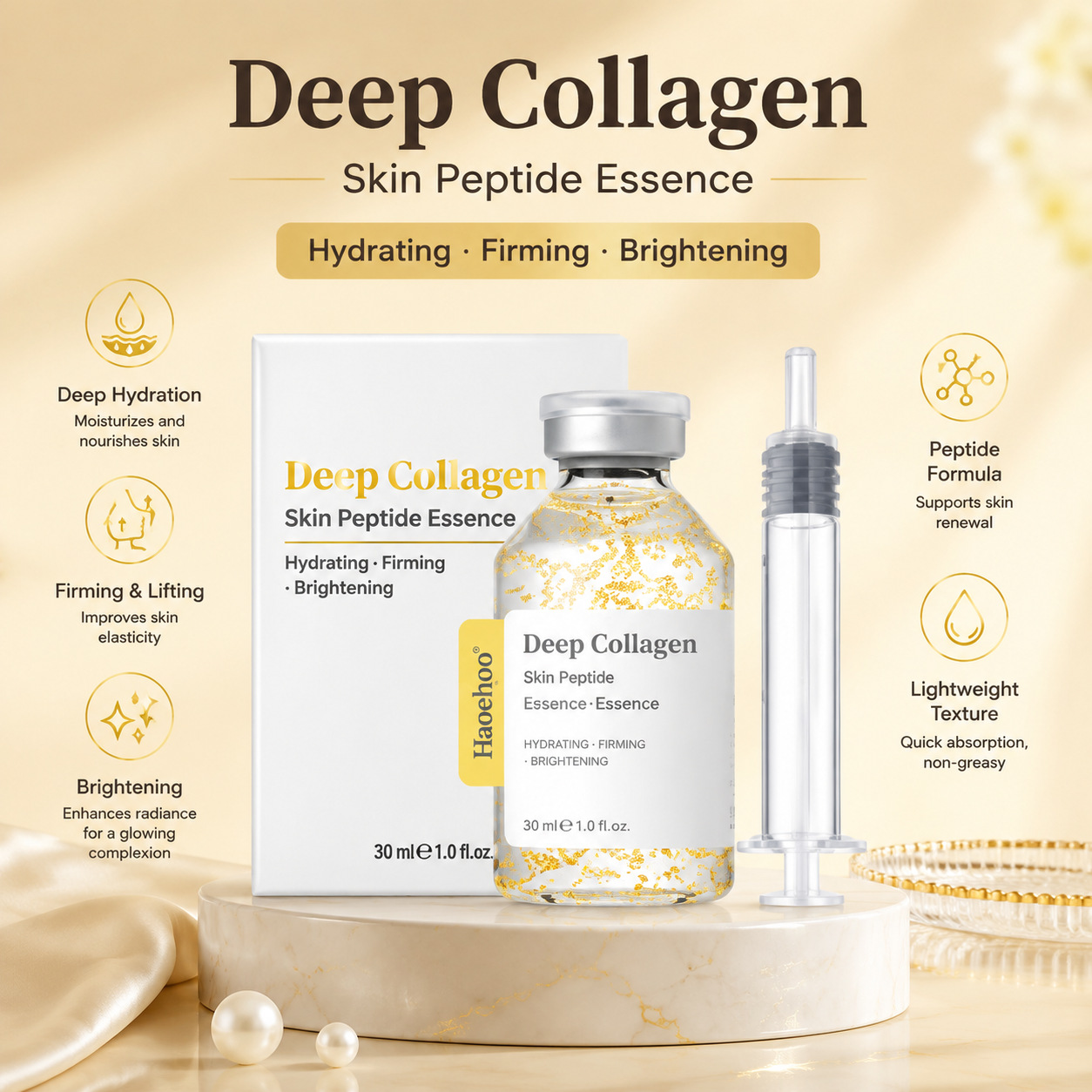 Cross-Border Silk Pept-Ide Intensive Ampoule Collagen Essence Ampoule Serum