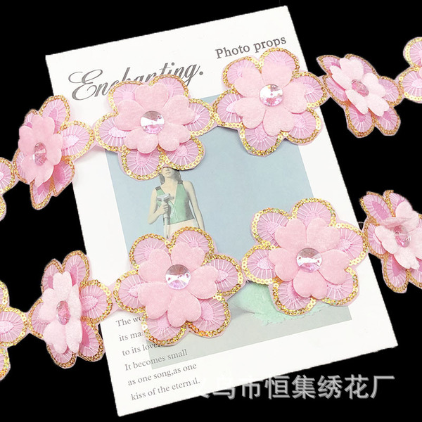 Factory direct selling stage ethnic clothing decorative plum border…