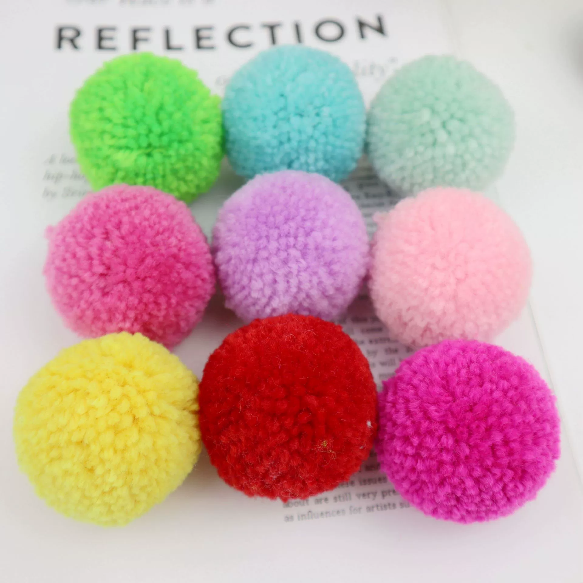 Цветной круглый шерстяной шарик 5 см шерстяной шарик аксессуары ручной работы мяч Bayberry ball детские игрушечные аксессуары плюшевый мяч на заказ